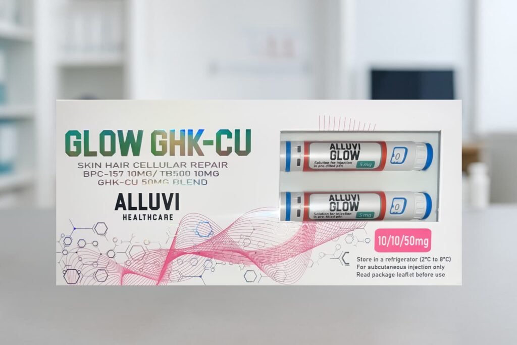 buy-Glow-70mg-online-1024x683 (1) Buy Glow 70mg research peptide blend vial containing GHK-Cu, BPC-157, and TB-500 for laboratory R&D